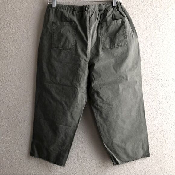 Women's, Pants, Cato, Medium, Olive green, Capris - Picture 3 of 5